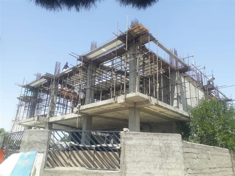 سقف دوم ساختمان جدید شورای شهر به مرحله بتن ریزی رسید