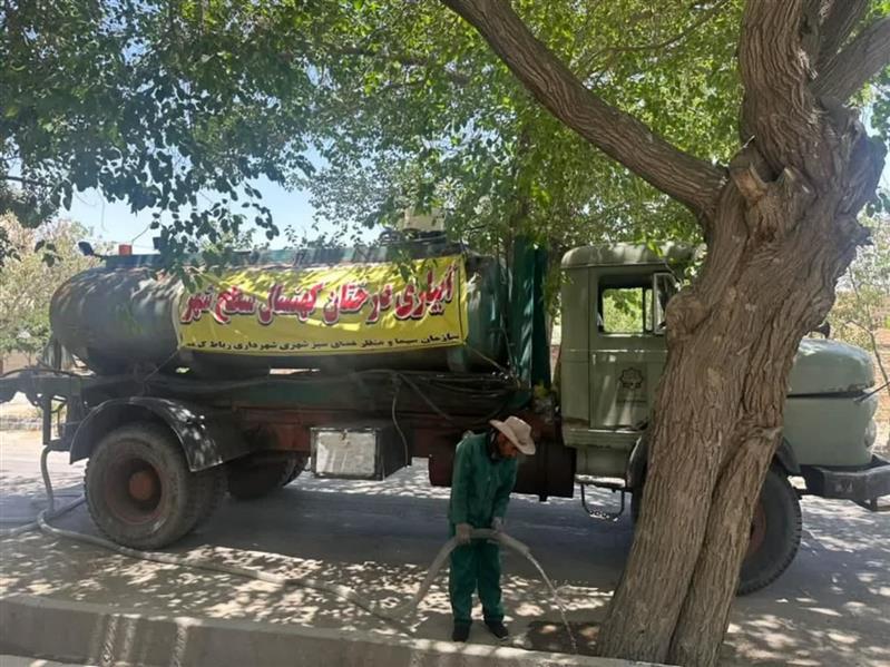 آبیاری درختان كهنسال منطقه نوده