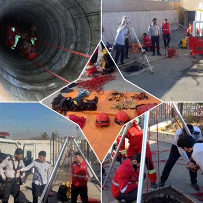 كارگاه عملیاتی امداد و نجات از چاه برای آتش نشانان برگزار شد.