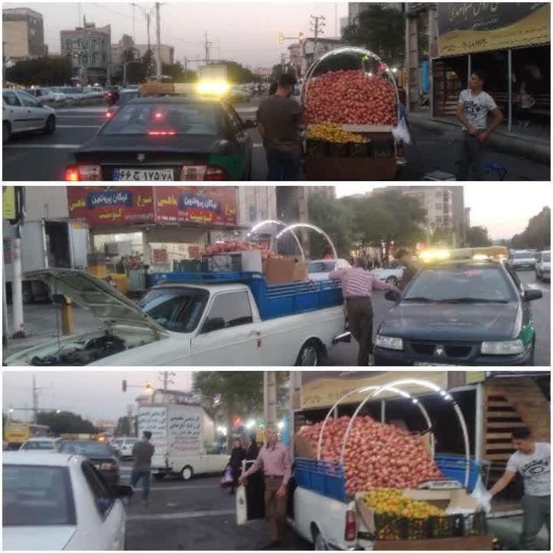 برخورد قانونی با عوامل ایجاد كننده سد معبر در سطح شهر رباط كریم